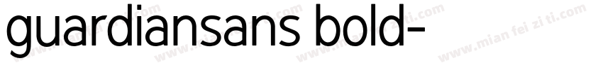 guardiansans bold字体转换